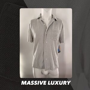 NWT Massive Luxury Chenille Camp Shirt